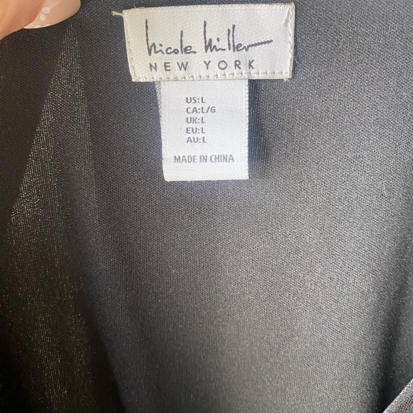 Nicole Miller black dress size large - Picture 11 of 11